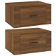 2 db barna tölgy színű fali éjjeliszekrény 50 x 36 x 25 cm 2 db barna tölgy színű fali éjjeliszekrény 50 x 36 x 25 cm