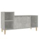 Betonszürke szerelt fa tv-szekrény 100 x 35 x 55 cm