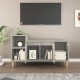 Betonszürke szerelt fa tv-szekrény 100 x 35 x 55 cm