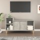 Betonszürke szerelt fa tv-szekrény 100 x 35 x 55 cm