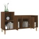 Barna tölgyszínű szerelt fa tv-szekrény 100x35x55 cm Barna tölgyszínű szerelt fa tv-szekrény 100x35x55 cm