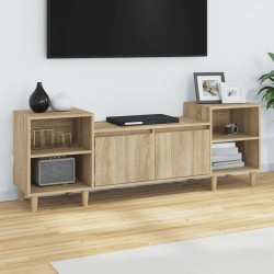 Sonoma tölgyszínű szerelt fa tv-szekrény 160x35x55 cm