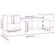 Betonszürke szerelt fa tv-szekrény 160x35x55 cm Betonszürke szerelt fa tv-szekrény 160x35x55 cm