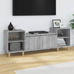 Szürke sonoma színű szerelt fa tv-szekrény 160x35x55 cm