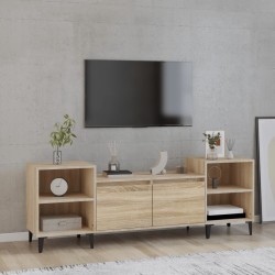 Sonoma tölgyszínű szerelt fa tv-szekrény 160x35x55 cm