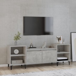 Betonszürke szerelt fa tv-szekrény 160x35x55 cm