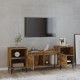 Füstös tölgyszínű szerelt fa tv-szekrény 160x35x55 cm Füstös tölgyszínű szerelt fa tv-szekrény 160x35x55 cm