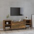 Füstös tölgyszínű szerelt fa tv-szekrény 160x35x55 cm