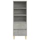 Betonszürke szerelt fa magasszekrény 40 x 36 x 110 cm Betonszürke szerelt fa magasszekrény 40 x 36 x 110 cm
