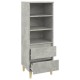 Betonszürke szerelt fa magasszekrény 40 x 36 x 110 cm Betonszürke szerelt fa magasszekrény 40 x 36 x 110 cm
