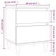 2 db betonszürke éjjeliszekrény 40x35x50 cm 2 db betonszürke éjjeliszekrény 40x35x50 cm