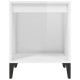 2 db magasfényű fehér éjjeliszekrény 40x35x50 cm 2 db magasfényű fehér éjjeliszekrény 40x35x50 cm