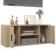 Sonoma tölgyszínű szerelt fa tv-szekrény 100 x 35 x 40 cm Sonoma tölgyszínű szerelt fa tv-szekrény 100 x 35 x 40 cm