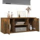 Füstös tölgyszínű szerelt fa tv-szekrény 100 x 35 x 40 cm Füstös tölgyszínű szerelt fa tv-szekrény 100 x 35 x 40 cm