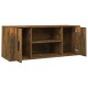 Füstös tölgyszínű szerelt fa tv-szekrény 100 x 35 x 40 cm Füstös tölgyszínű szerelt fa tv-szekrény 100 x 35 x 40 cm