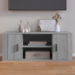 Szürke sonoma színű szerelt fa tv-szekrény 100 x 35 x 40 cm