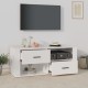 Fehér szerelt fa tv-szekrény 100 x 35 x 40 cm Fehér szerelt fa tv-szekrény 100 x 35 x 40 cm