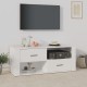 Fehér szerelt fa tv-szekrény 100 x 35 x 40 cm Fehér szerelt fa tv-szekrény 100 x 35 x 40 cm