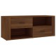 Barna tölgyszínű szerelt fa tv-szekrény 100 x 35 x 40 cm Barna tölgyszínű szerelt fa tv-szekrény 100 x 35 x 40 cm