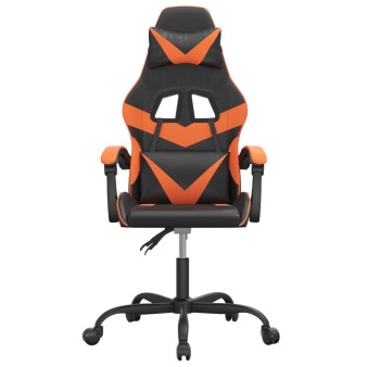 Fekete és narancssárga műbőr játékszék