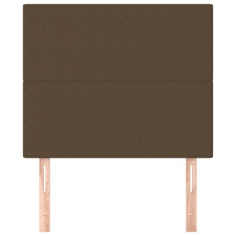 Sötétbarna szövet fejtámla 80x5x118/128 cm