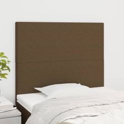 2 db sötétbarna szövet fejtámla 80 x 5 x 78/88 cm