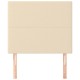 2 db krémszínű szövet fejtámla 80 x 5 x 78/88 cm