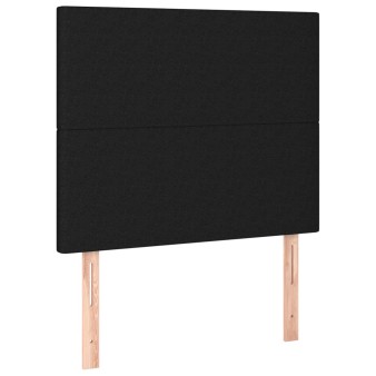 Fekete szövet fejtámla 100 x 5 x 118/128 cm