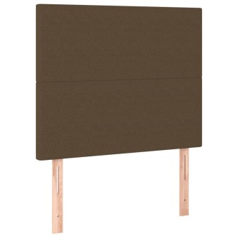 Sötétbarna szövet fejtámla 100 x 5 x 118/128 cm
