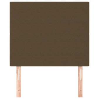 Sötétbarna szövet fejtámla 100 x 5 x 118/128 cm