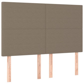 Szürke szövet fejtámla 144x5x118/128 cm