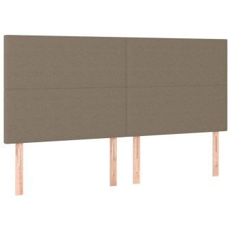 Bézs színű szövet fejtámla 160 x 5 x 118/128 cm