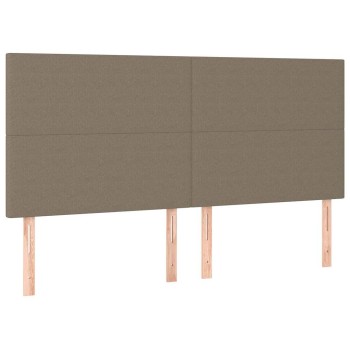 Bézs színű szövet fejtámla 160 x 5 x 118/128 cm