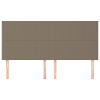 Bézs színű szövet fejtámla 160 x 5 x 118/128 cm