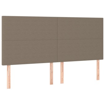 Bézs színű szövet fejtámla 180 x 5 x 118/128 cm