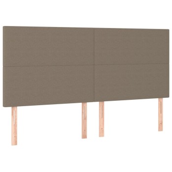 Bézs színű szövet fejtámla 180 x 5 x 118/128 cm