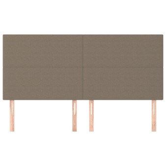 Bézs színű szövet fejtámla 180 x 5 x 118/128 cm