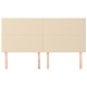 4 db krémszínű szövet fejtámla 90x5x78/88 cm