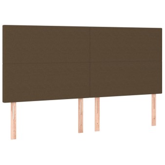 Sötétbarna szövet fejtámla 200 x 5 x 118/128 cm
