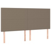 Bézs színű szövet fejtámla 200 x 5 x 118/128 cm