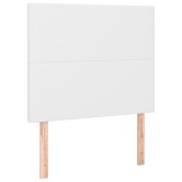Fehér műbőr fejtámla 80x5x118/128 cm Fehér műbőr fejtámla 80x5x118/128 cm