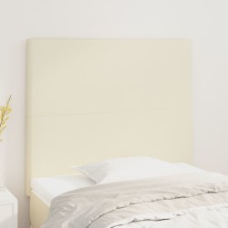2 db krémszínű műbőr fejtámla 80 x 5 x 78/88 cm