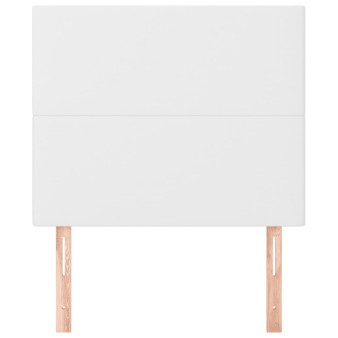 Fehér műbőr fejtámla 100 x 5 x 118/128 cm