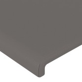 Szürke műbőr fejtámla 160x5x118/128 cm Szürke műbőr fejtámla 160x5x118/128 cm