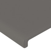 Szürke műbőr fejtámla 200 x 5 x 118/128 cm Szürke műbőr fejtámla 200 x 5 x 118/128 cm