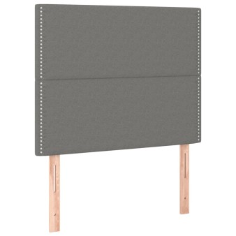 Sötétszürke szövet fejtámla 100 x 5 x 118/128 cm