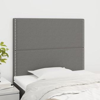 Sötétszürke szövet fejtámla 100 x 5 x 118/128 cm