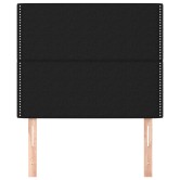 Fekete szövet fejtámla 100 x 5 x 118/128 cm