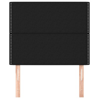 Fekete szövet fejtámla 100 x 5 x 118/128 cm