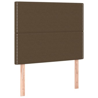 Sötétbarna szövet fejtámla 100 x 5 x 118/128 cm